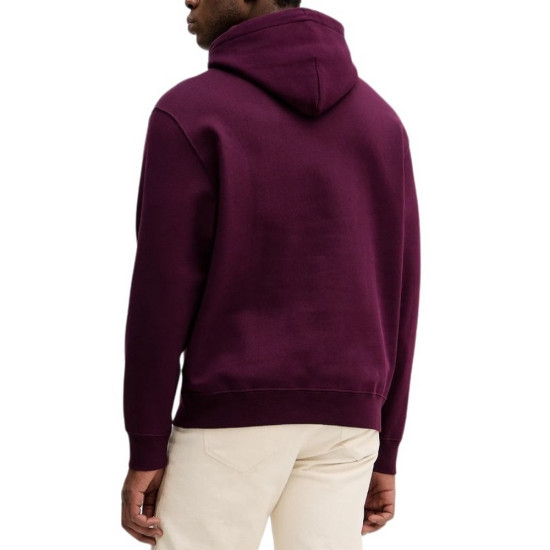 Calvin Klein Ανδρικό φούτερ Fleece Monogram Logo Patch Relaxed Hoodie
